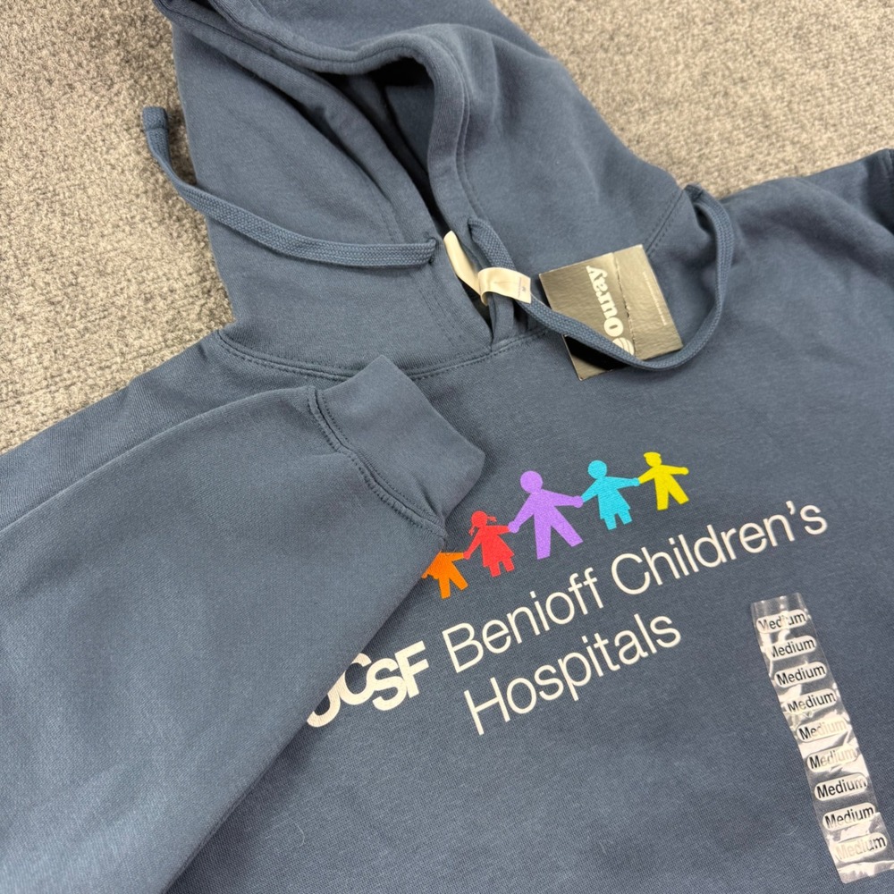 Ouray Hoodie Medium Blue UCSF Benioff Childrens Hospitals Graphic Mens